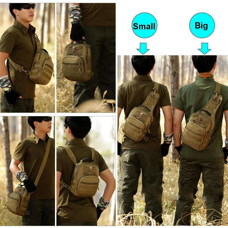 Тактическая Сумка Molle для рыбалки, походные рюкзаки, охотничьи сумки, спортивный нагрудный рюкзак на плечо, военный армейский рюкзак Mochila Tas XA598WA