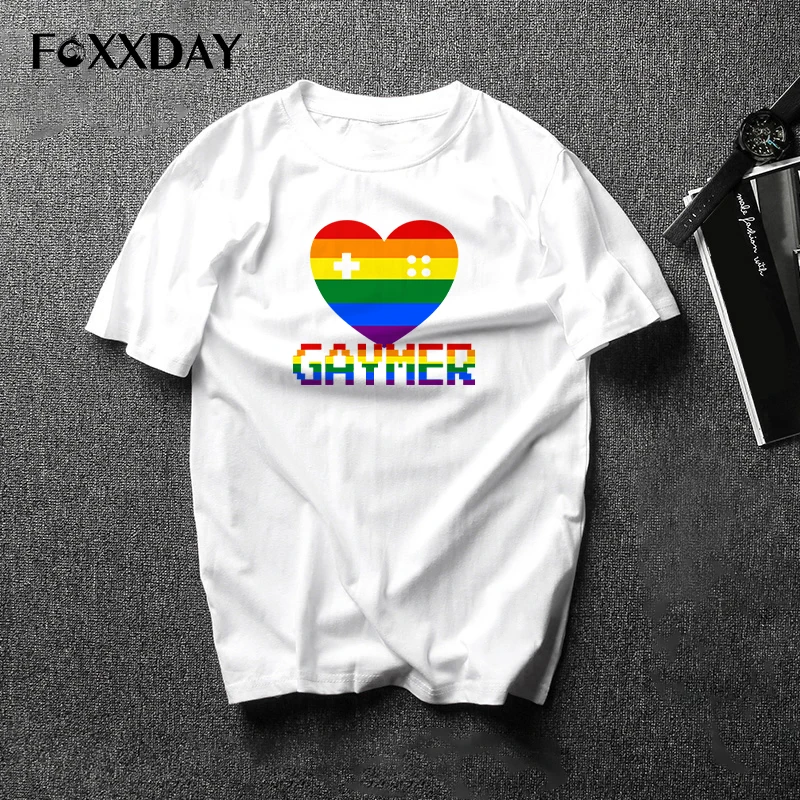 Футболка с надписью Pride ЛГБТ для геев лесбиянок Радужный дизайн футболка мужчин и