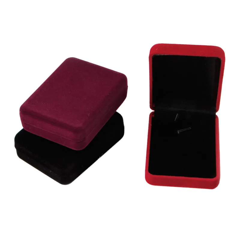 

1pcs Velvet Necklace Jewelry Gift Display Box Ring Bracelet Storage Case New