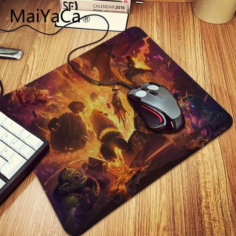 Забавная игровая мышь MaiYaCa с Hearthstone для ноутбука коврик мыши игровой аниме и