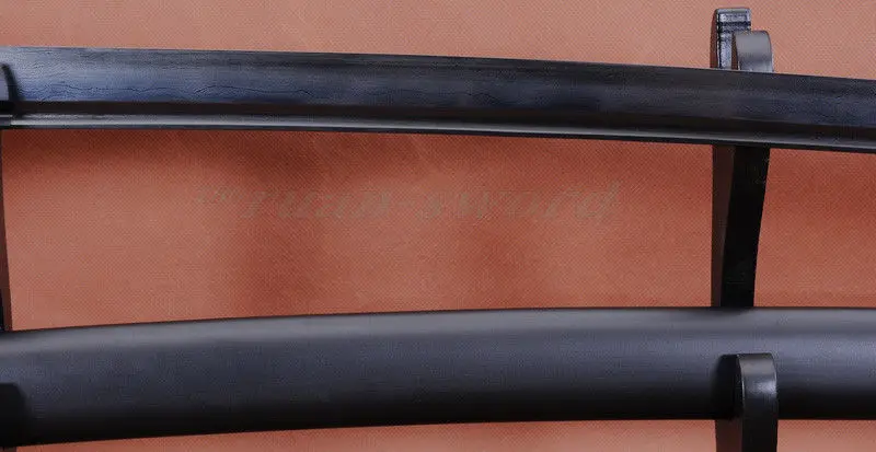 Японский Samurai Katana черный сверкающий стальной полностью острый ручной работы|katana