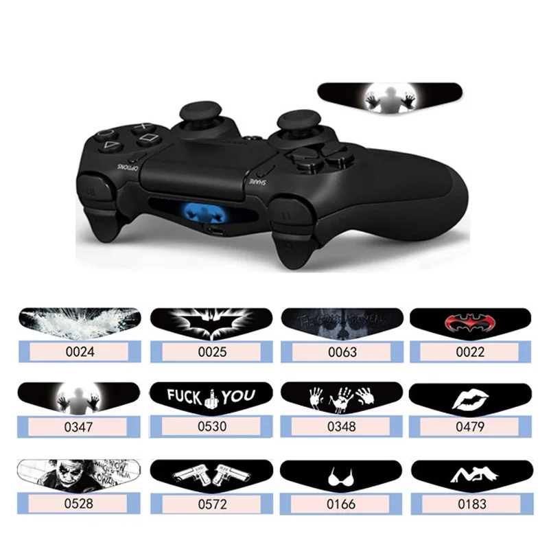 2 шт. модный светодиодный светильник наклейка на панель для игровой станции 4