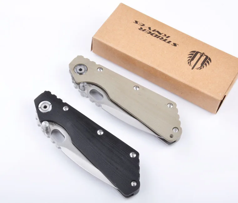 Strider 58HRC 8Cr13mov Blade G10 + stainless steel Handle Folding knife Survival Camping Hunting EDC Utility Tools | Инструменты