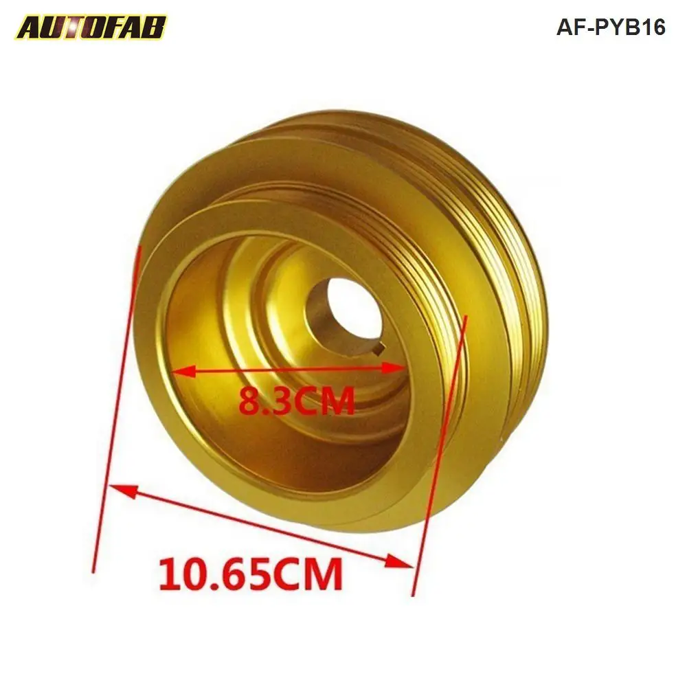 Алюминиевый карданный шкив коленчатого вала для Honda 99-01 94-01 B18 B16 Civic Jdm AF-PYB16