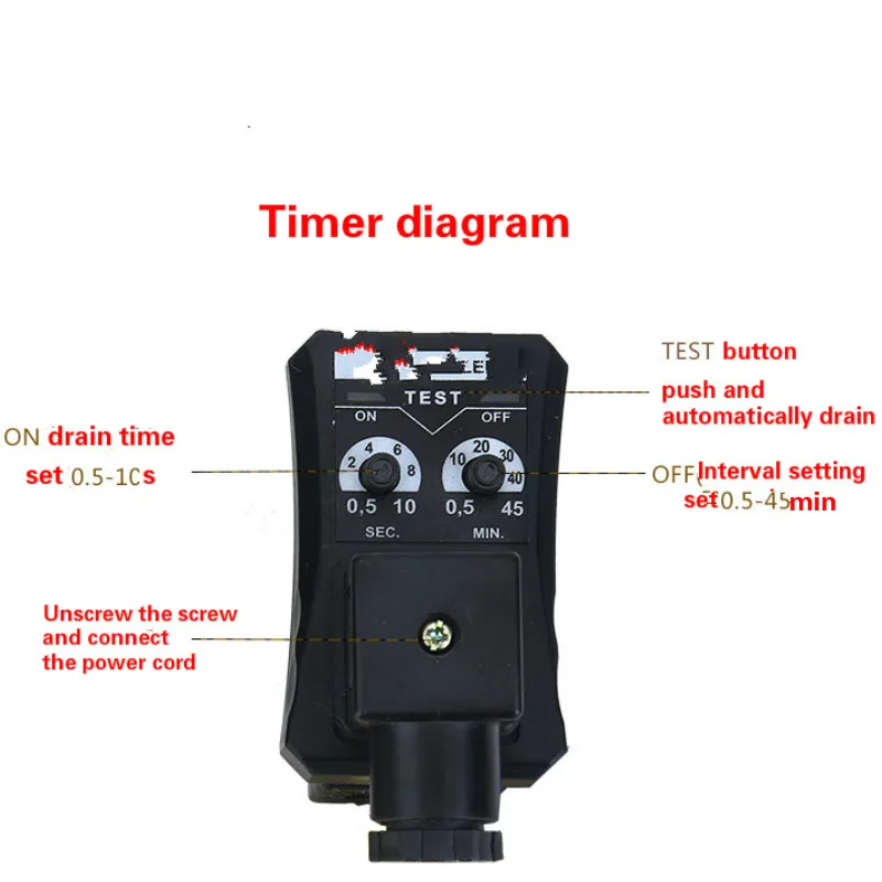 1/2 AC220V DC24V AC110V DC12V электрический таймер автоматический водный клапан соленоид