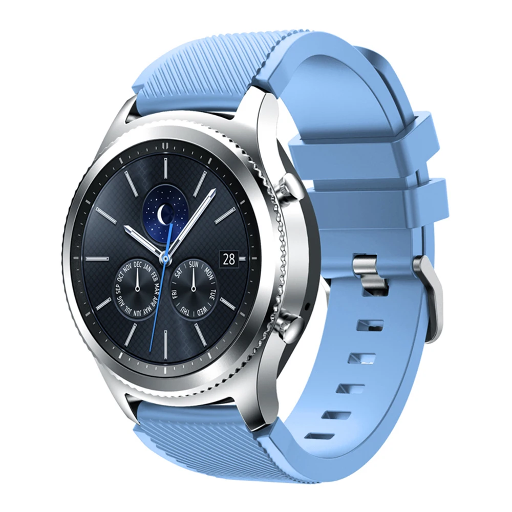 Ремешок для Gear S3 22 мм мягкий силиконовый спортивный сменный Браслет мужских и