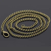 doreenbeads 12pcs antique bronze color link necklaces chains diy making necklaces lobster clasps jewelry findings 50 9cm long
