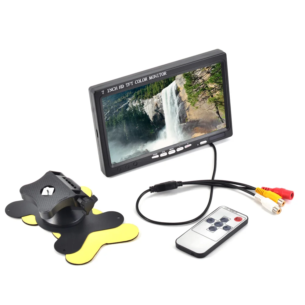 7-дюймовый ЖК HD 1024*600 автомобильный монитор с разрешением HDMI VGA AV цифровой дисплей