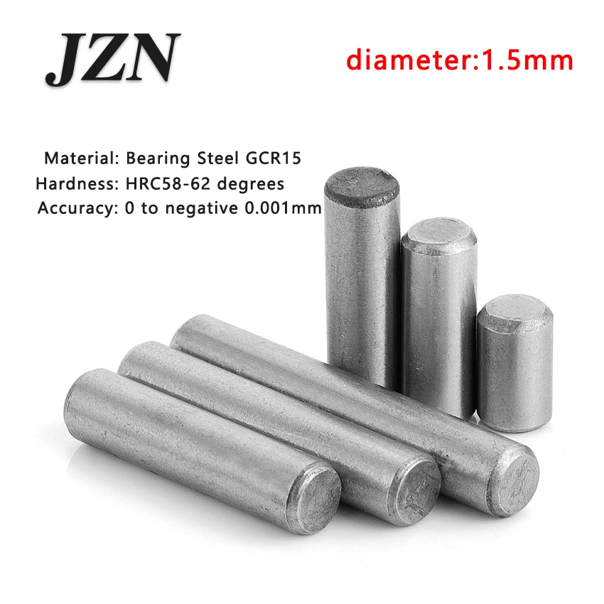 

100pcs/lot Dia 1.5*2 3 4 5 6 7 8 9 10 11 12 13 14 15 16 18 20 Bearing Steel Cylindrical Pins - Dowel Pins-Needle-Positioning pin
