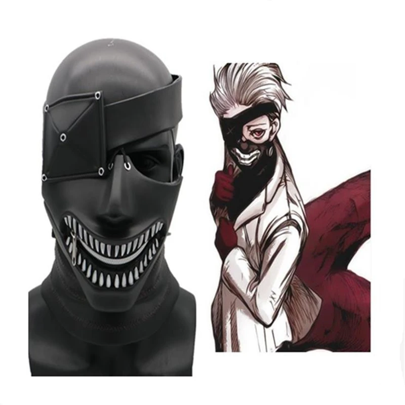 Маскарадный костюм на Хэллоуин из фильма Tokyo Ghouls Одноглазый Jin Muyan маска высокого