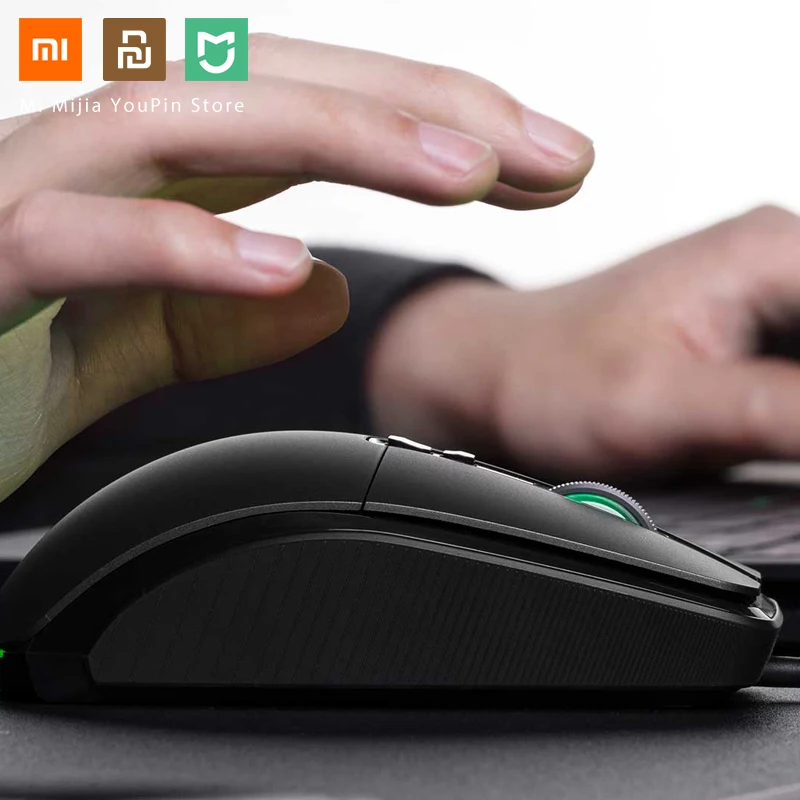 Оригинальная Беспроводная игровая мышь Xiaomi USB 2,4 ГГц 7200 точек/дюйм RGB подсветка игровая оптическая перезаряжаемая компьютерная мышь