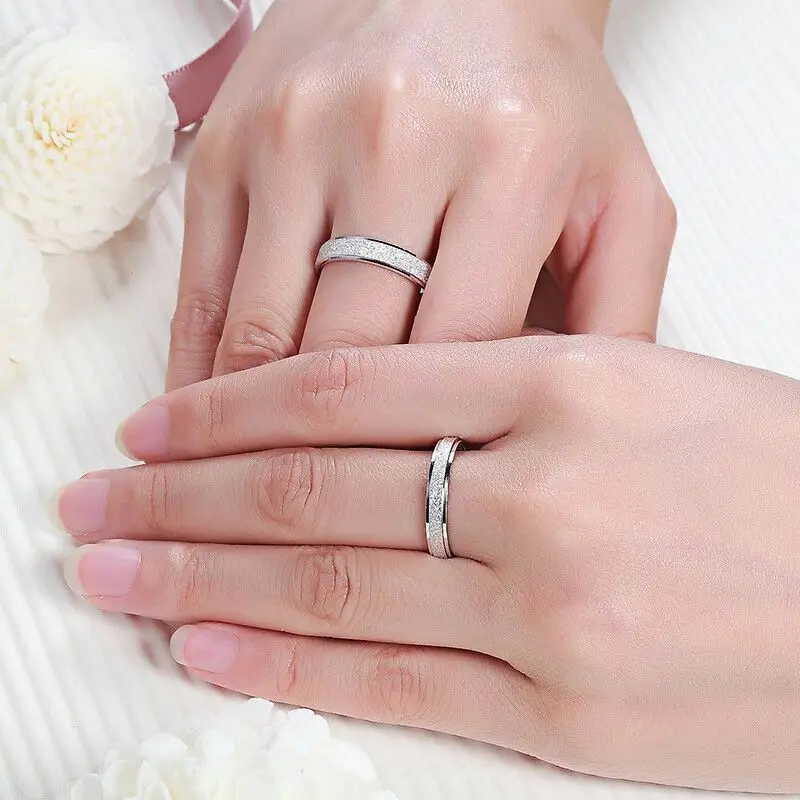 Кольцо матовое из нержавеющей стали с титановым покрытием 2020 л|rings for women|couple ringsring