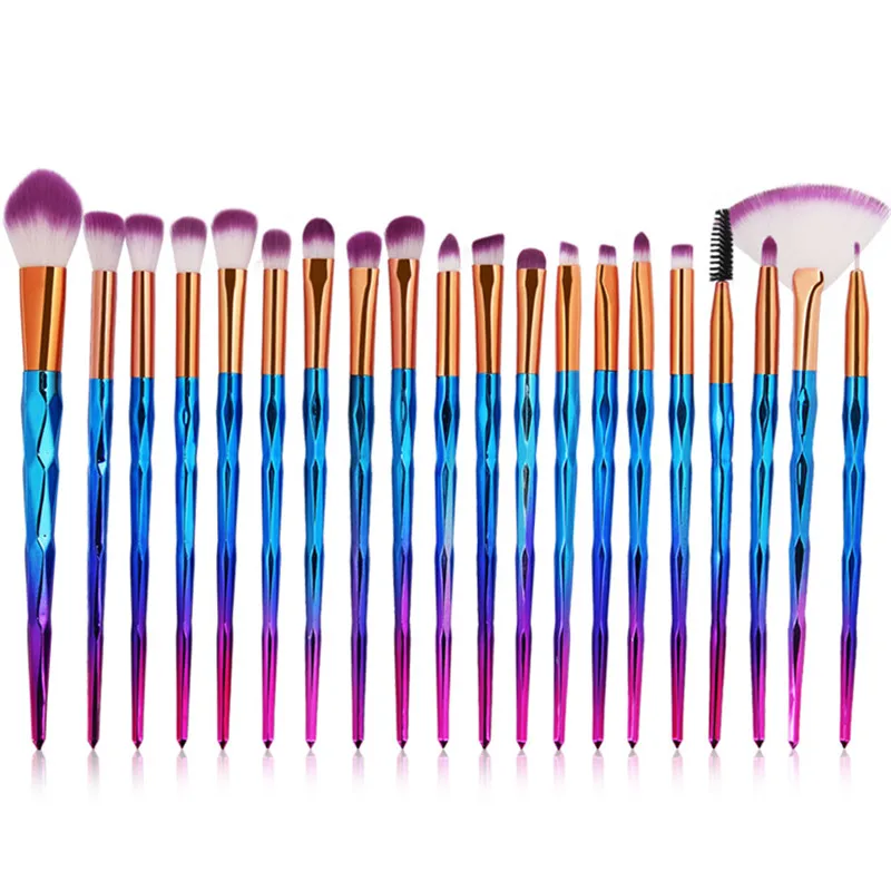20Pcs Makeup Brush Sets Professional Powder Foundation Face Blush Eyeshadow Highlight Eyelashes Lip Full Base Cosmetics Brushes | Красота и
