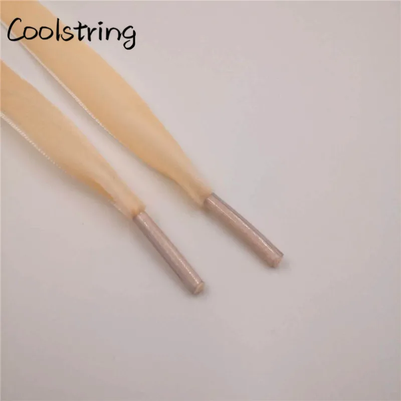Coolstring 1,27 см(1/2 дюйма) пластиковые наконечники плоские односторонние сверхпрочные вельветовые шнурки для спортивной обуви одна пара Прямая поставка