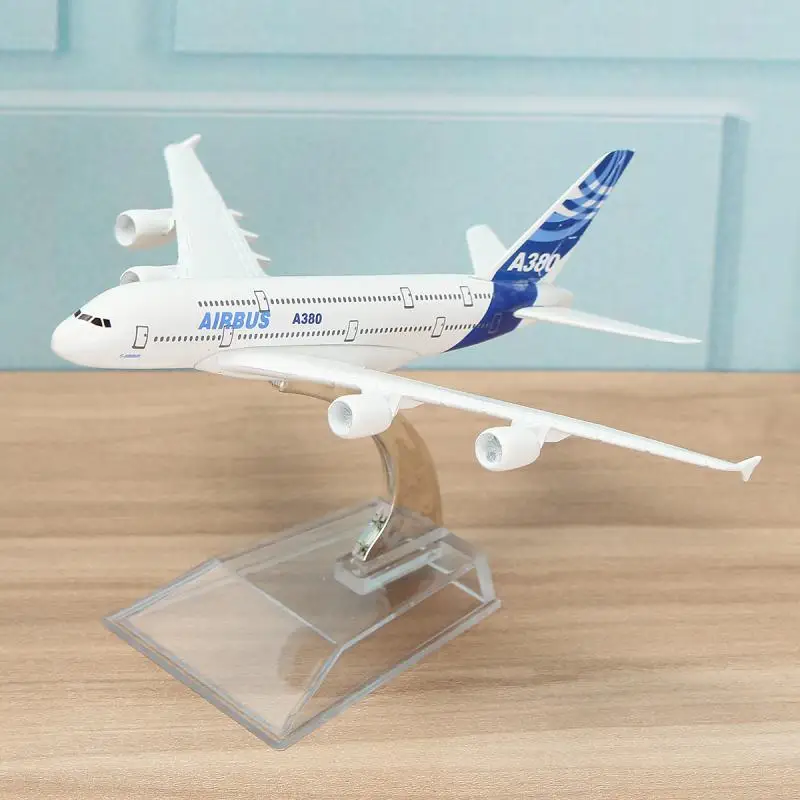 KIWARM 16 см металлический самолет модель самолета Airbus A380 DHL карго аэроплан весы настольная игрушка украшения фигурки и миниатюры