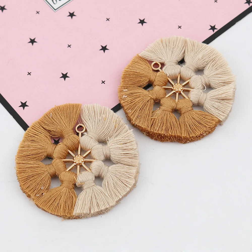 Хлопковая кисточка бахрома отделка ключи кисточки для самостоятельного