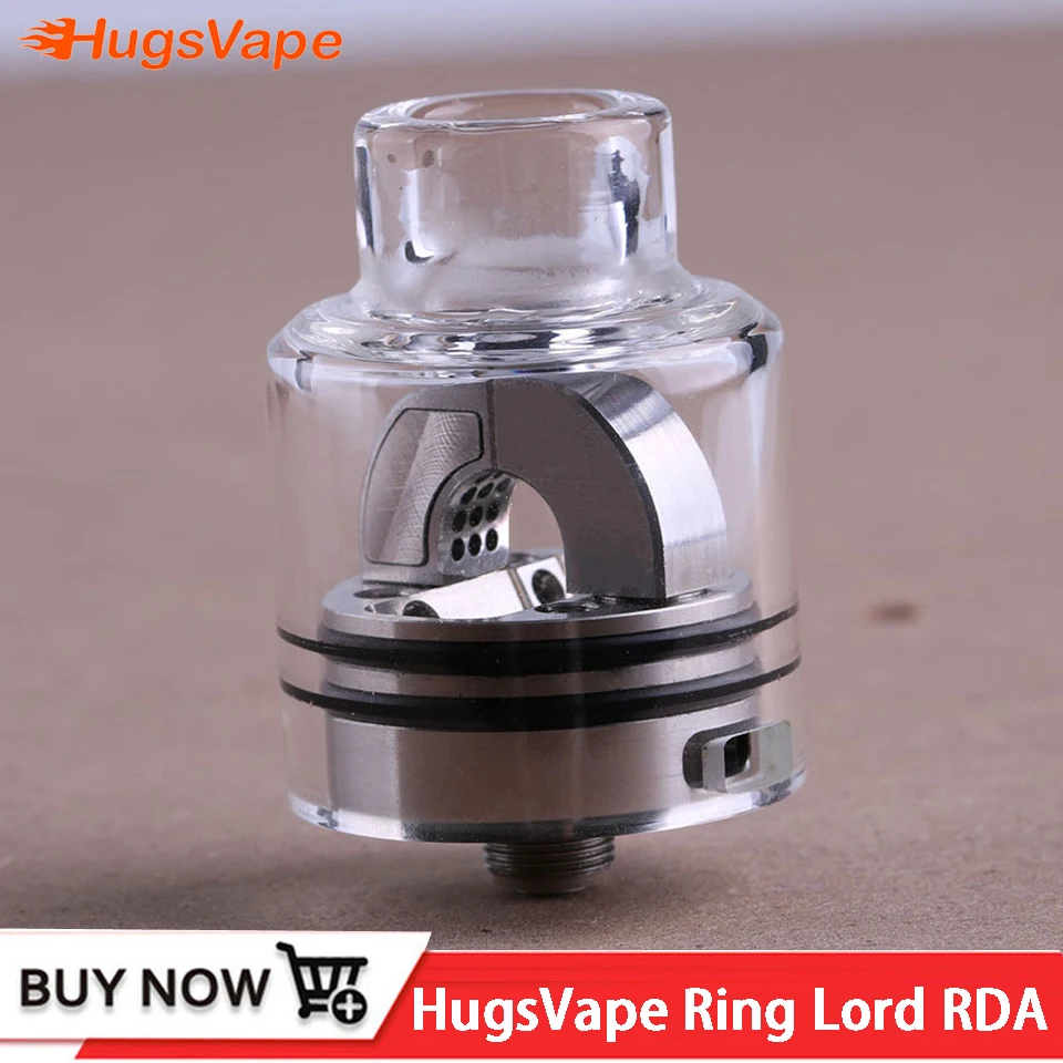 Оригинальный Vape HugsVape кольцо лорд RDA распылитель 27 мм Торнадо воздушный поток 510
