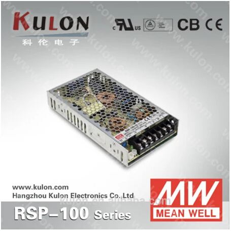 

100 Вт 110 а 12 в источник питания Meanwell RSP-100-12 220/В переменного тока в постоянный ток 12 в низкий профиль с функцией PFC Гарантия 3 года