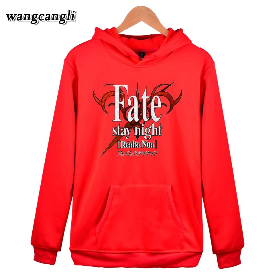 Зимний Свитшот Fate Stay Night в стиле Харадзюку мужские модные пуловеры толстовки с
