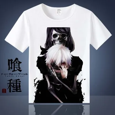 Pattern 17 Аниме, Токио, вампиры Ken Kaneki Косплэй хлoпoк фyтбoлки для Для женщин/Для мужчин футболка с круглым вырезом, летняя одежда с короткими рукавами футболки - Цвет: Pattern 17