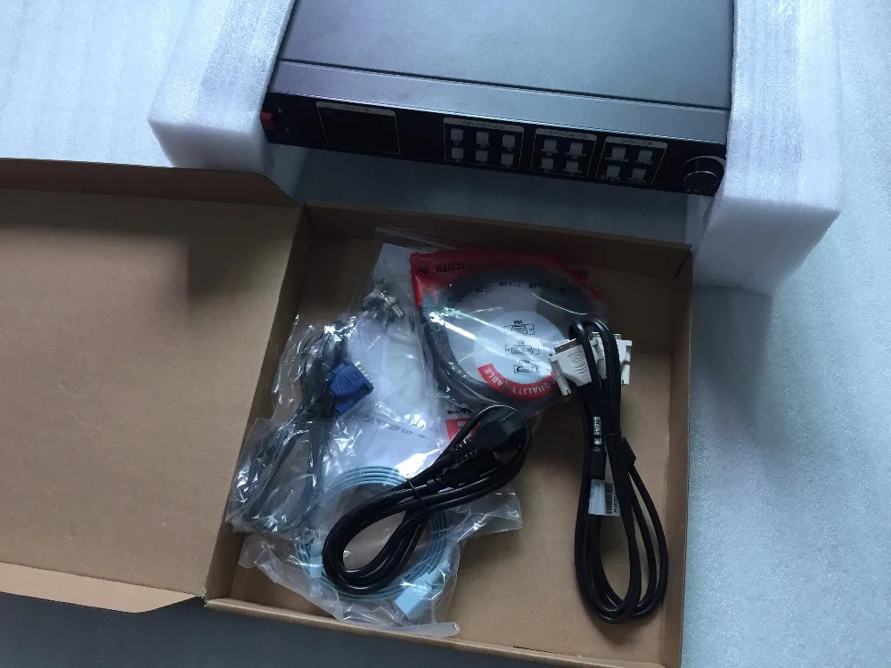 Светодиодный видео настенный контроллер NOVA и передающая карта LINSN+ KYSATR KS600 светодиодный преобразователь формата видеопроцессора 1920*1200 Поддержка DVI VGA HDMI