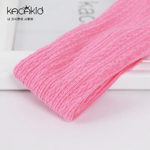 peach pink KACAKID/Официальный магазин; От 0 до 2 лет Детские колготки унисекс; милые однотонные колготки для мальчиков и девочек; удобные колготки с открытой промежностью; K182 - Цвет: peach pink