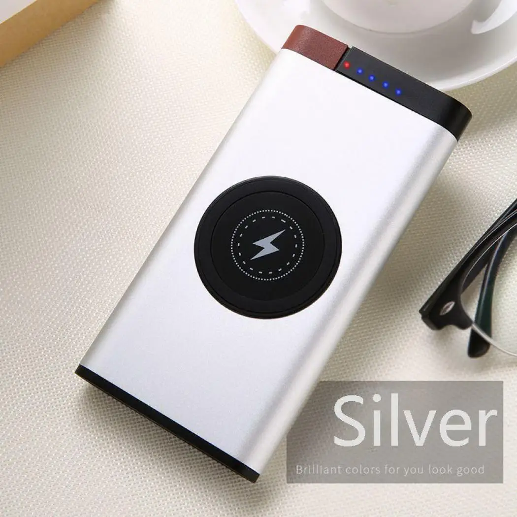 Внешний аккумулятор внешний повербанк 2 USB LED портативное зарядное устройство для