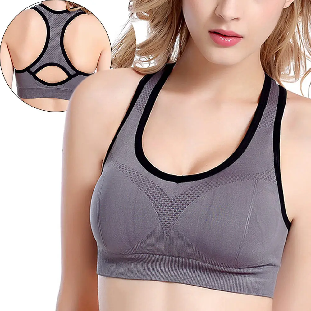 

Women Sports Bras Seamless Shockproof Padded Support Sportswear for Yoga Gym Fitness Running MC889