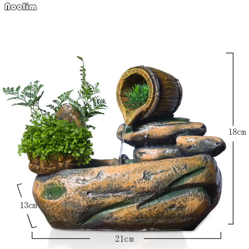 Европейские суккуленты горшечные растения Lucky Rockery настольный фонтан фэн-шуй