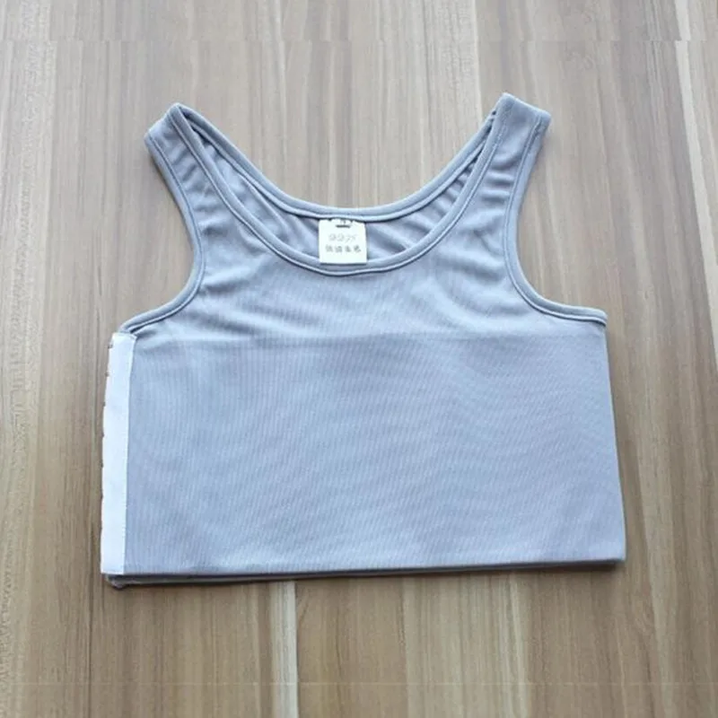 S-4XL укрепление бинты усиленный короткий корсет Tomboy лесбиянки Топы грудь Shaper груди Binder Транс жилет рубашка нижнее белье