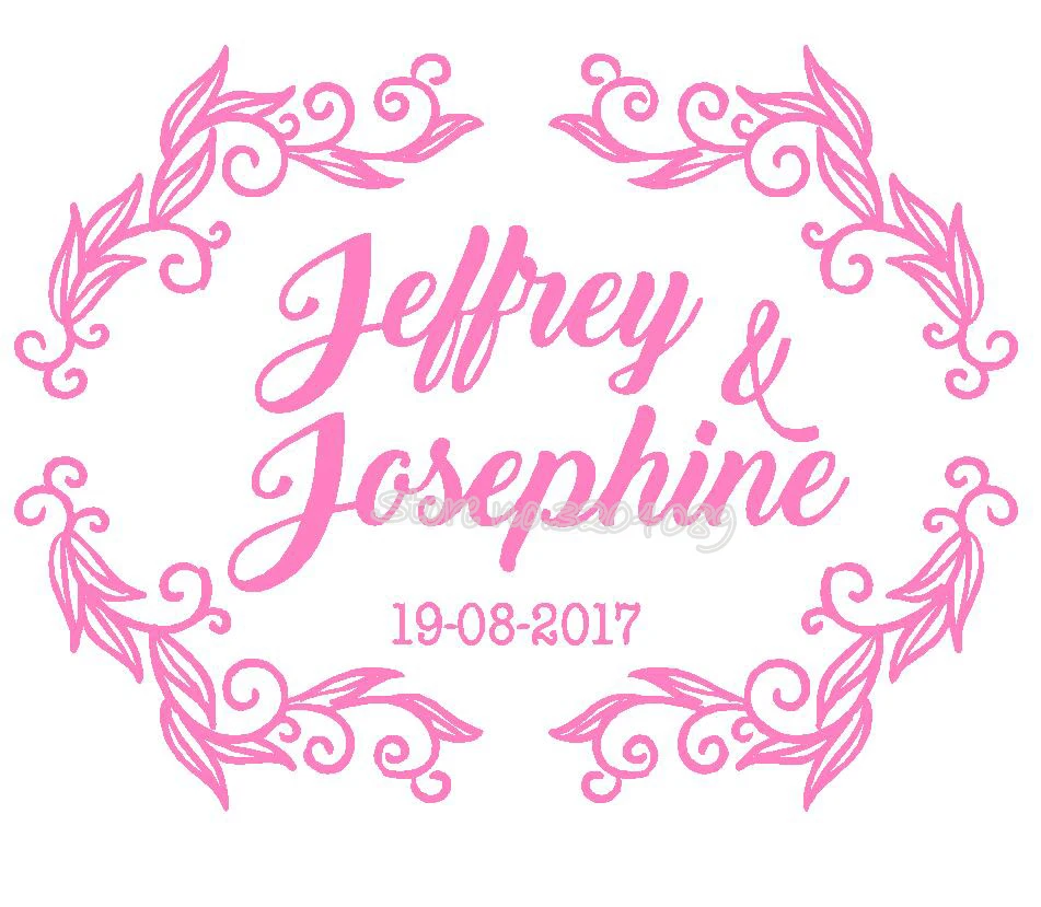 Свадебные танцпол Виниловая наклейка для Стикеры Персонализированные