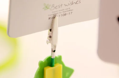 Каваи Мультяшные металлические зажимы для заметок подставка карт держатель