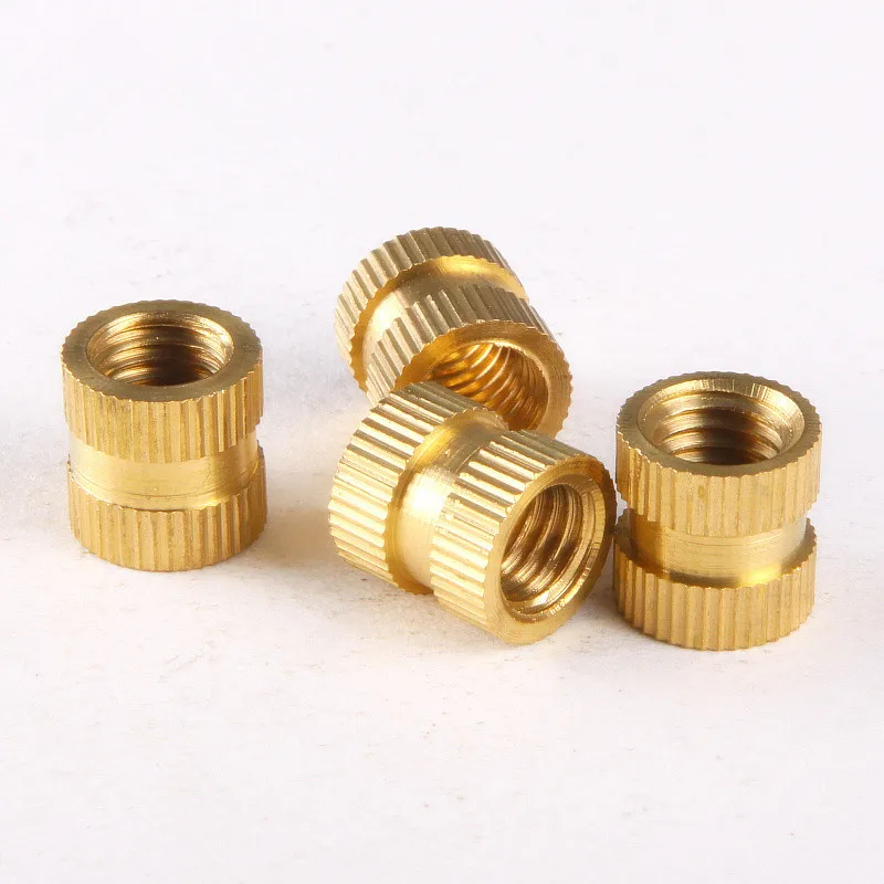 100 шт. латунные вязанные гайки врезанные M2 * 3*3 5 GB809|embedded nut|brass knurl nutsknurled nut |