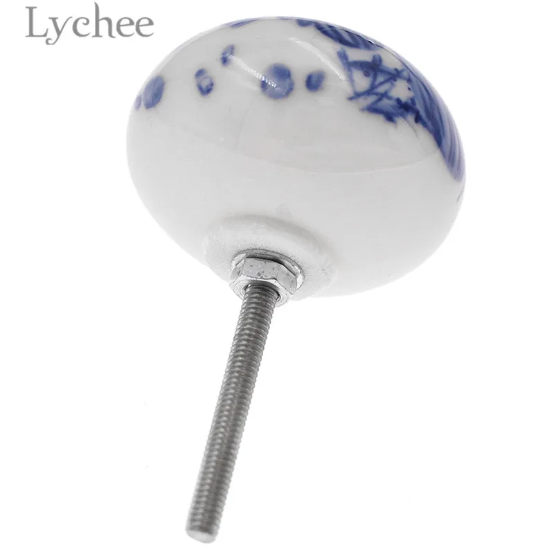 Lychee китайский стиль синий и белый фарфор выдвижной ящик цветочный узор Шкаф