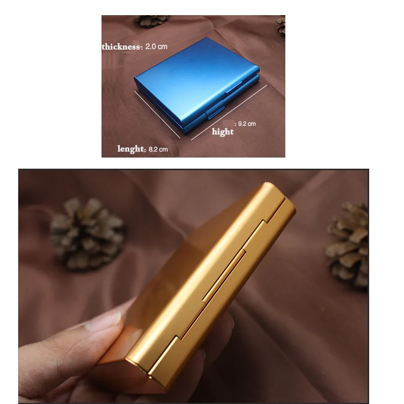 New Aluminum Cigarette Case Double Open Metal Holder Cigar Box Tobacco Pocket Storage Container Smoking Accessories | Дом и сад