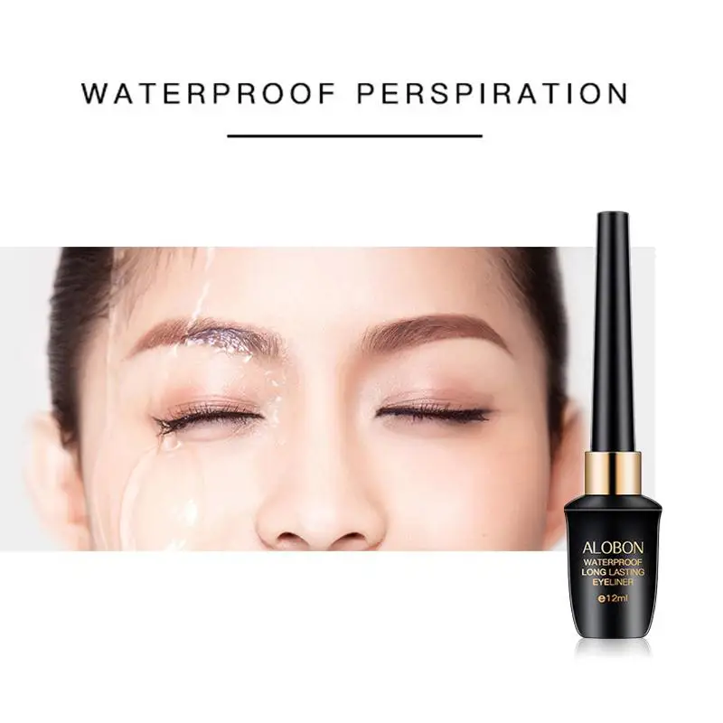 HobbyLane 1 pieces long lasting waterproof eye pencil Liquid Eye Liner Pen Black Waterproof Quick-drying Eyeliner Makeup Beauty |