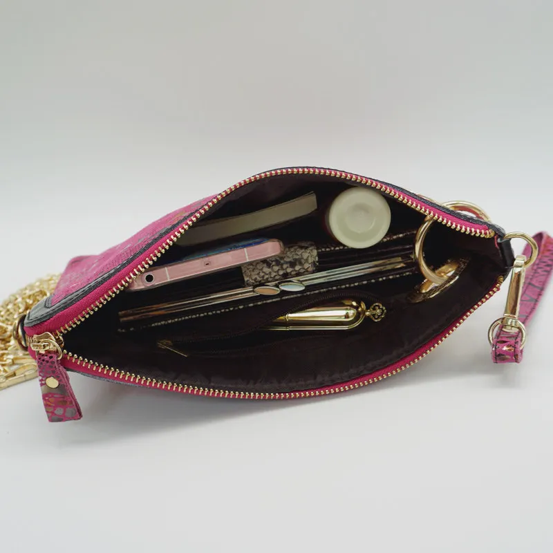 Мужские ботильоны натуральная змеиная кожа боковая молния женский клатч Модный