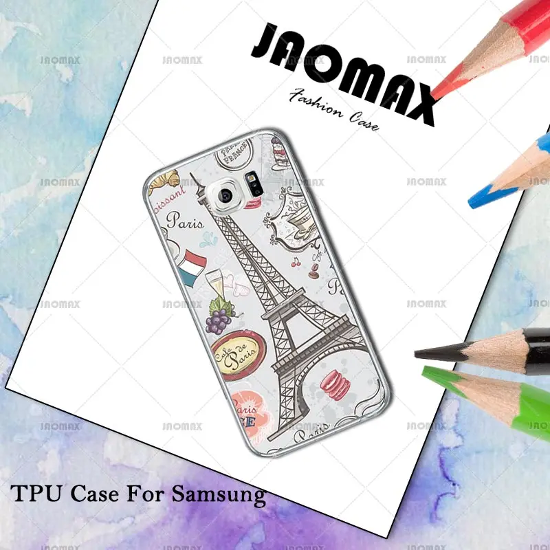 Jaomax брендовый чехол с Эйфелевой башней для samsung Galaxy S3 S4 S5 S6 Edge S7 S8 Plus Прозрачный