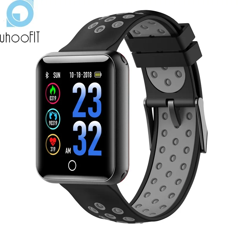 Умные часы Uhoofit Q18 с Bluetooth пульсометр монитор артериального давления фитнес