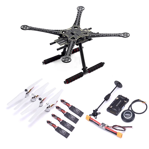 Комплект рамы для квадрокоптера S500+ Pixhawk/APM/Naza+ мотор 2312 920kv+ 40A ESC FPV для фотографического дрона - Цвет: Combination 3