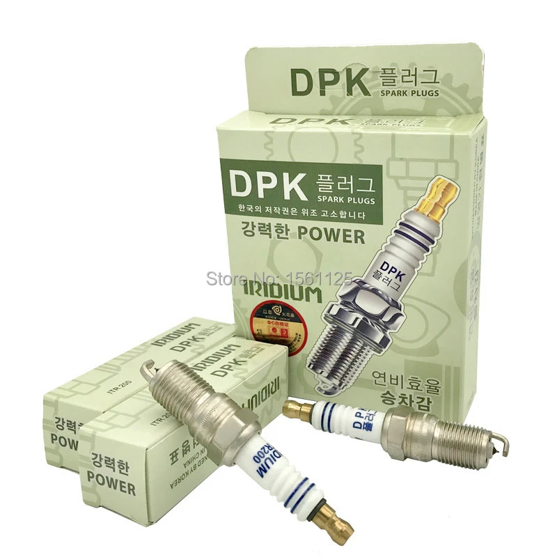 Корея ДПК иридиевая Свеча зажигания ITR200 4 шт./лот для IT20 IT20TT IT16 VT20 VT16 41-104 AP-104 XP-605 HR7DC TR6IX ITR6F13 BPR6EFS