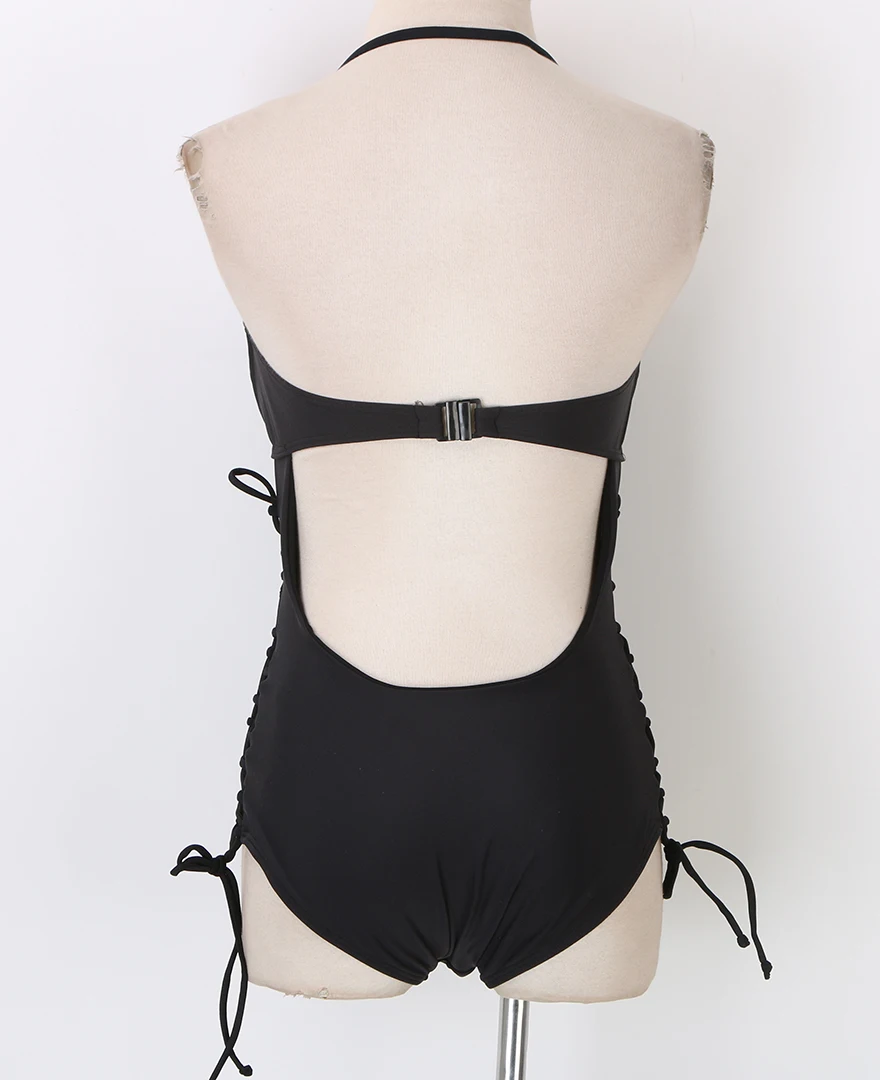 Женский однотонный монокини с эффектом пуш-ап | Спорт и развлечения