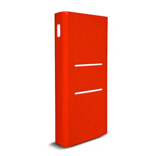 Red AWINNER силиконовый защитный чехол, кожный чехол для Xiaomi Xiao Mi Xiaomi 20000 мАч, внешний аккумулятор 2C PLM06ZM, аксессуары для питания - Цвет: Red