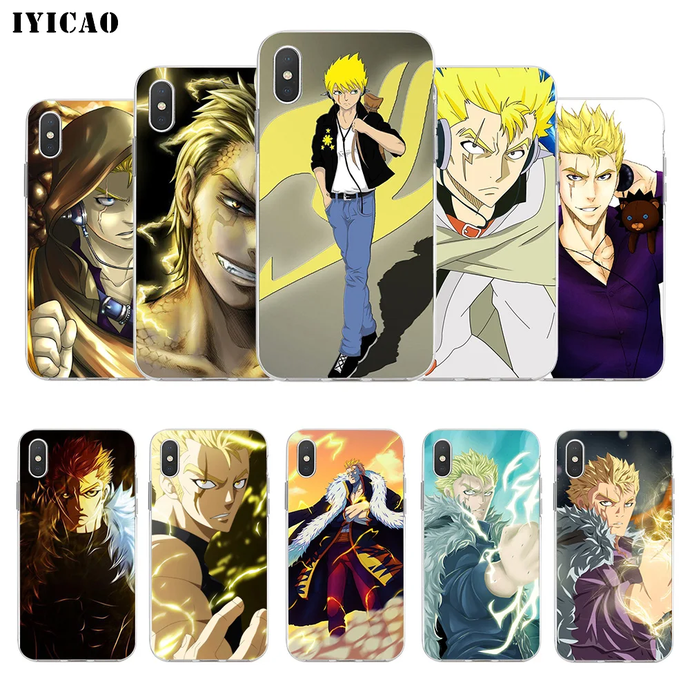Мягкий силиконовый чехол для телефона IYICAO Laxus Dreyar Fairy Tail iPhone X XR XS MAX 6 6s 7 8 Plus 5 5S SE