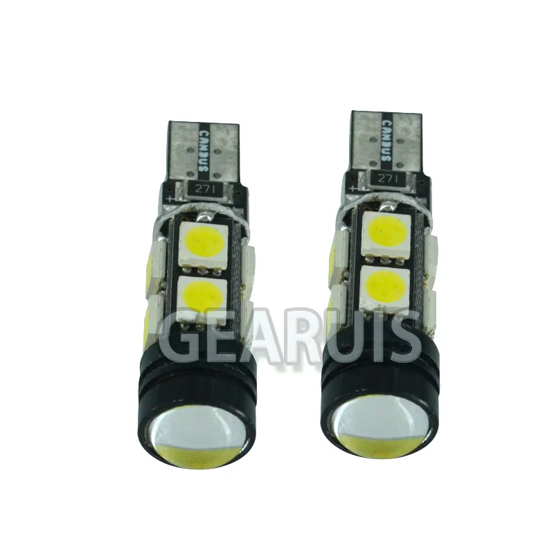 100 шт. светодиодные линзы большой мощности T10 Canbus 8 SMD 5050 + 1 5 Вт Орлиный глаз мА Spot W5W