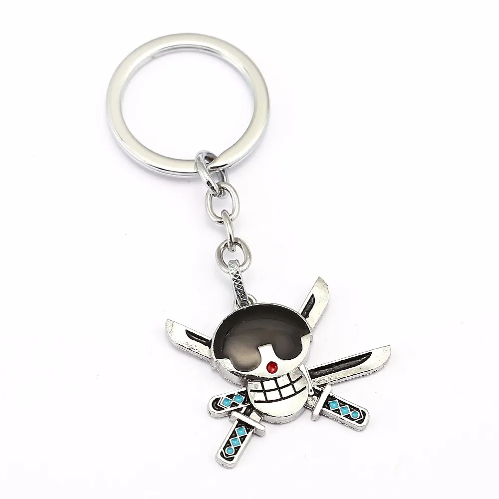 Один кусок брелок наборы автомобилей амулет маска Luffy Zoro Sanji Nami держатель для