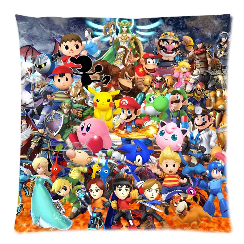 Постельные принадлежности Super Smash Bros Наволочка на заказ декоративная наволочка
