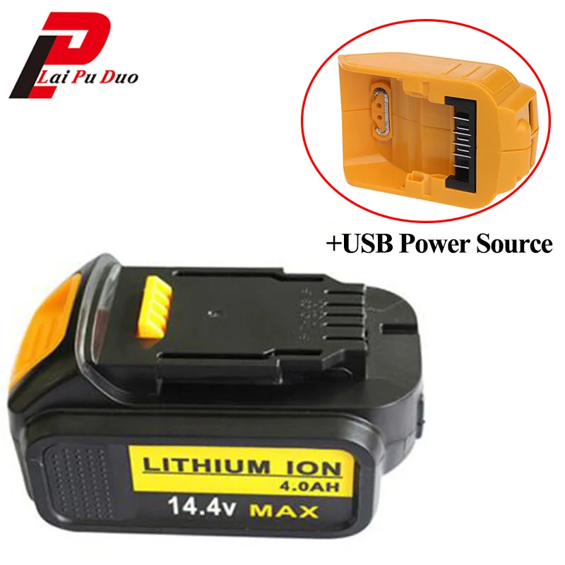 Литий-ионный аккумулятор для электроинструмента Dewalt : DCB140 14 4 В 4000 мА · ч внешний с
