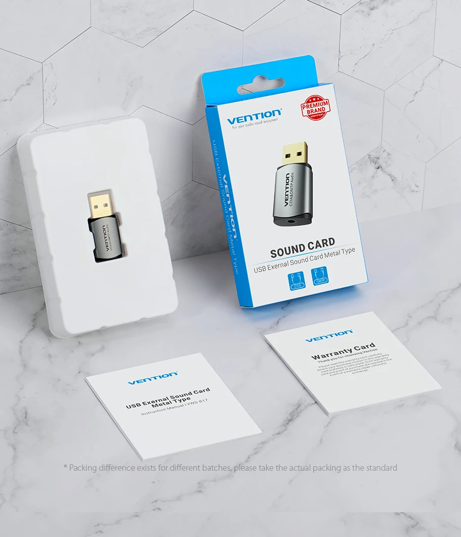 Vention USB звуковая карта Внешний USB аудио интерфейс саундкарта адаптер 3,5 мм для ноутбука PS4 гарнитура звуковая карта USB
