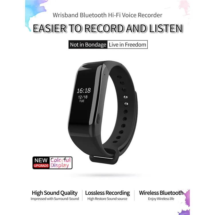 Портативный mp3-плеер 8 Гб Bluetooth музыкальный плеер с диктофоном, можно слушать музыку Смарт-часы